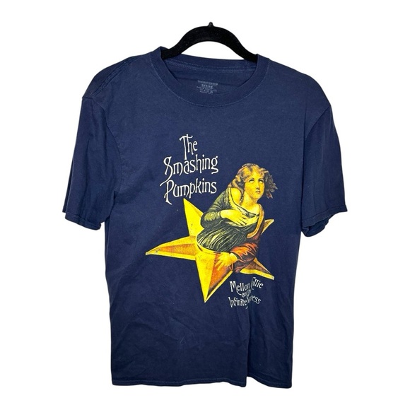 The Smashing Pumpkins Blue Graphic T-Shirt - Picture 1 of 5